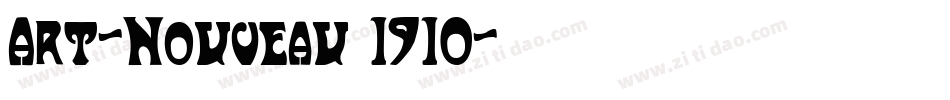 Art-Nouveau 1910字体转换